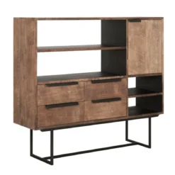 Hoog dressoir teak hout - DTP Home Odeon