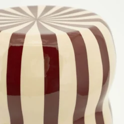 Hoogglans bijzettafel beige rood - By-Boo Candice