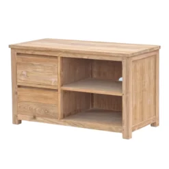 Hoog tv-meubel teak - 2 lades - 100cm - Tower Living Corona