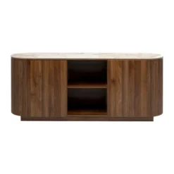 Hout dressoir met marmer - Kare Design Ruben