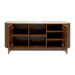 Hout dressoir met marmer - Kare Design Ruben