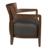 Houten fauteuil retro design - Dutchbone Duran