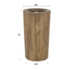 Houten paraplubak met golvend patroon - Giani Wave
