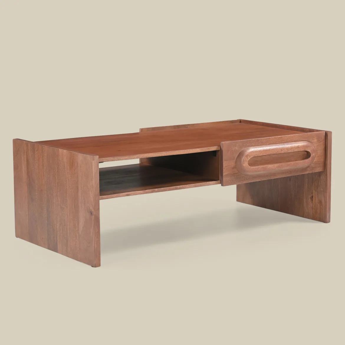 Houten salontafel vintage design - Bodio Bruce