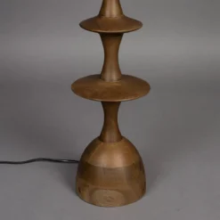 Houten tafellamp walnoot - Dutchbone Cath Walnut