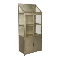 IJzeren vitrinekast vintage goud - Dutchbone Monviso