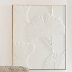 Jute wandpaneel 3D bladeren - Must Living Japanese Ginko Leaf