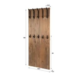 Kapstok acaciahout paneel - Santa Panel