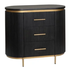 Ladenkast ovaal met messing - Tower Living Rivello