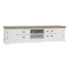 Landelijk tv-meubel wit 220 cm - Tower Living Fleur