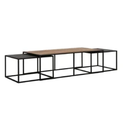 Lange salontafel set teakhout - DTP Home Cosmo