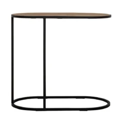 Laptoptafel ovaal teakhout - DTP Home Highlight Terra