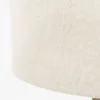 Linnen vloerlamp mangohouten voet - By-Boo Rine