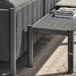 Luxe tuinbank gestoffeerd aluminium - Brafab Brad