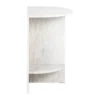 Marmeren nachtkastje beige wit - Richmond Interiors Lansky