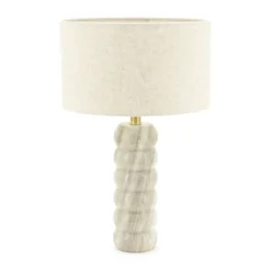 Marmer tafellamp beige - By-Boo Patron