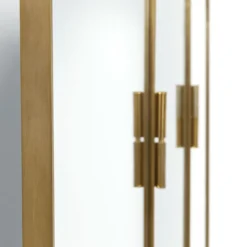 Messing spiegel kamerscherm - Kare Design Curve