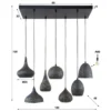 Metalen hanglamp met gaatjes - Santa Punch Mix