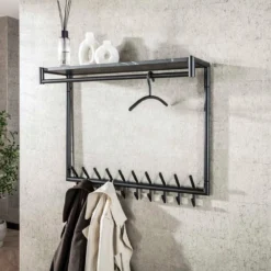 Metalen kleerhanger gun metal - Santa Factory