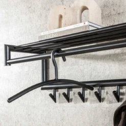 Metalen kleerhanger gun metal - Santa Factory