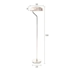 Metalen vloerlamp - Dutchbone Eclipse