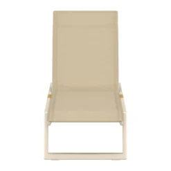 Modern beige ligstoel - Lavis Mexico