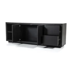 Modern dressoir zwart hout - Eleonora Helsinki