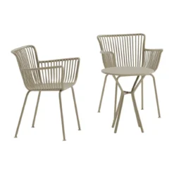 Moderne cafeset met ronde tafel - Lavis Sifnos