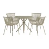 Moderne eetset met ronde tafel - Lavis Sifnos