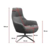 Moderne fauteuil draaibaar taupe - Kare Design Mimi