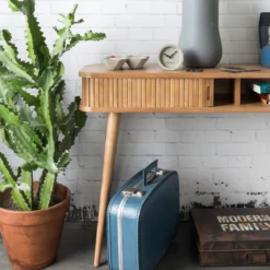 Modern houten bureau - Zuiver Barbier