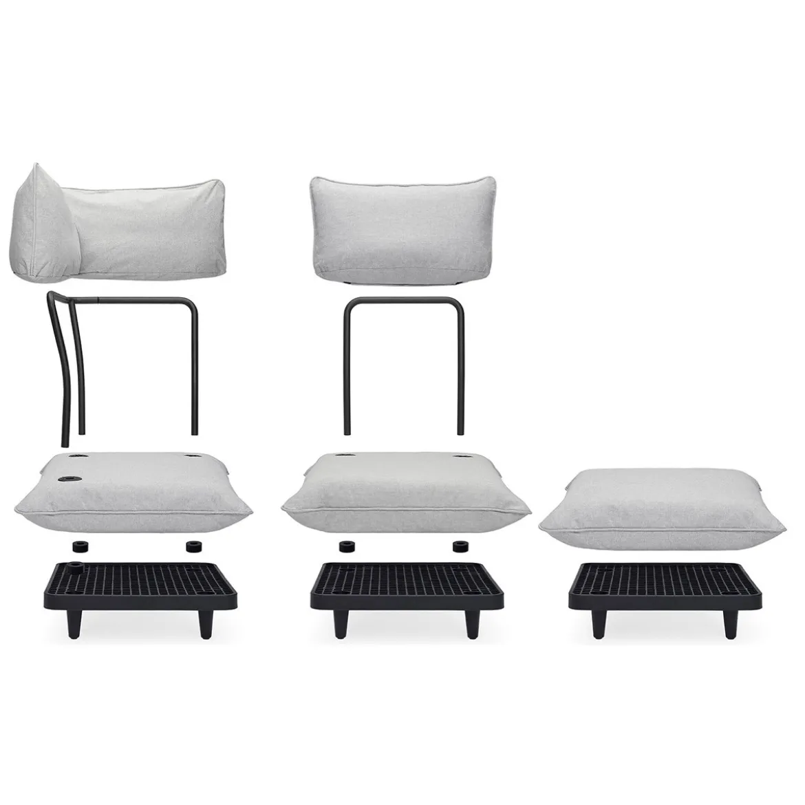 Modulaire fauteuil voor buiten - Fatboy Paletti Seat