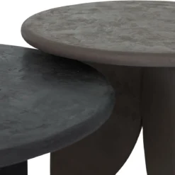 Mortex salontafel set zwart/bruin - DTP Home Scala Melo Earth