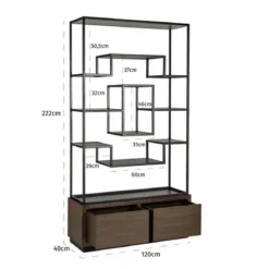 Open vakken kast asymmetrisch - Richmond Interiors Bonvoy