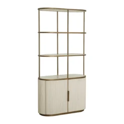 Open wandkast beige goud - Richmond Interiors Tivoli