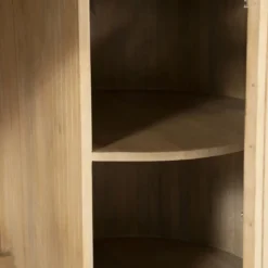 Organisch bureau marmer met ribbel hout - Eleonora Kira