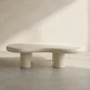 Organische salontafel creme wit - Bodio Cloud