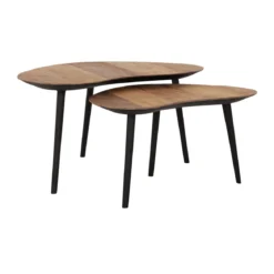 Organische salontafel set teak - DTP Home Organus