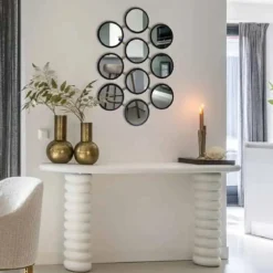 Organische sidetable wit - Richmond Interiors Bloomstone