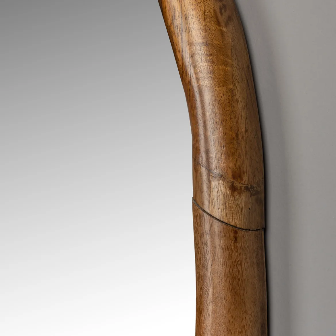 Organische spiegel hout - Dutchbone Ashley Walnut