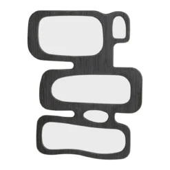 Organische spiegel zwart hout - Kare Design Art Shapes