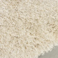 Organisch vloerkleed hoogpolig beige - Zuiver Tasty