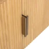 Ovaal tv-meubel eiken met ribbels - Richmond Interiors Belfort