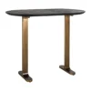 Ovale bartafel zwart en antiek messing - Richmond Interiors Revelin