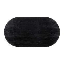 Ovale bartafel zwart en antiek messing - Richmond Interiors Revelin