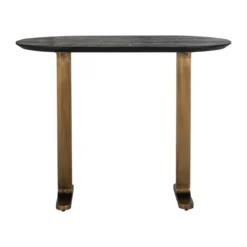 Ovale bartafel zwart en antiek messing - Richmond Interiors Revelin