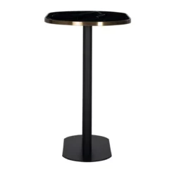 Ovale bartafel zwart marmer - Richmond Interiors Zenza
