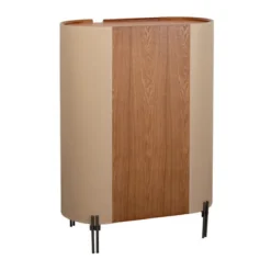 Ovale design kast beige leer - Kare Design Tango