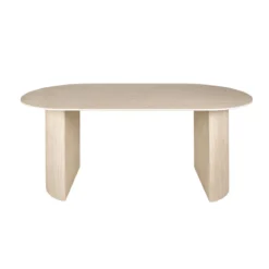 Ovale eettafel beige keramiek - Giani Arch Ceramic