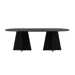 Ovale eettafel met kruisvoet - Lavis Bootcut